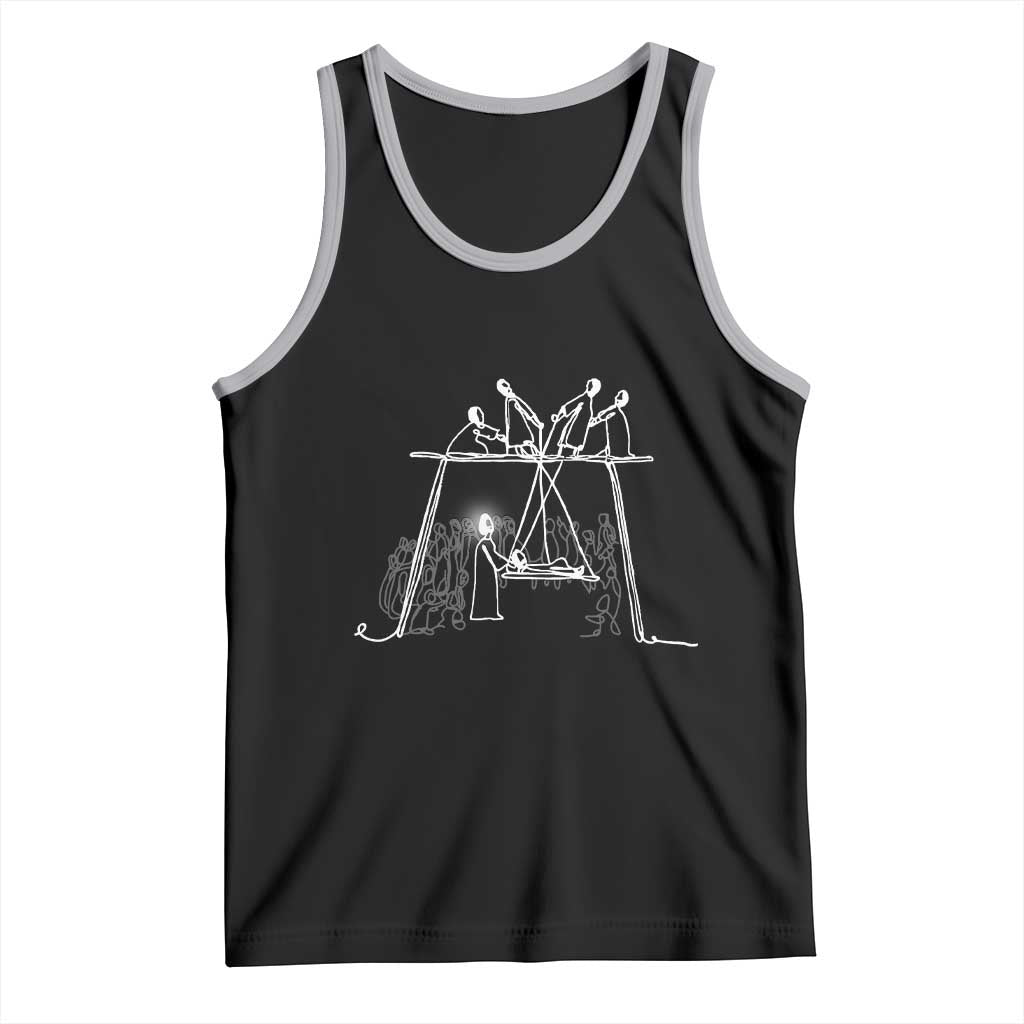 Paralyzed Man Christian Religious Jesus Healing Tank Top TS11 Black Athletic Heather Print Your Wear