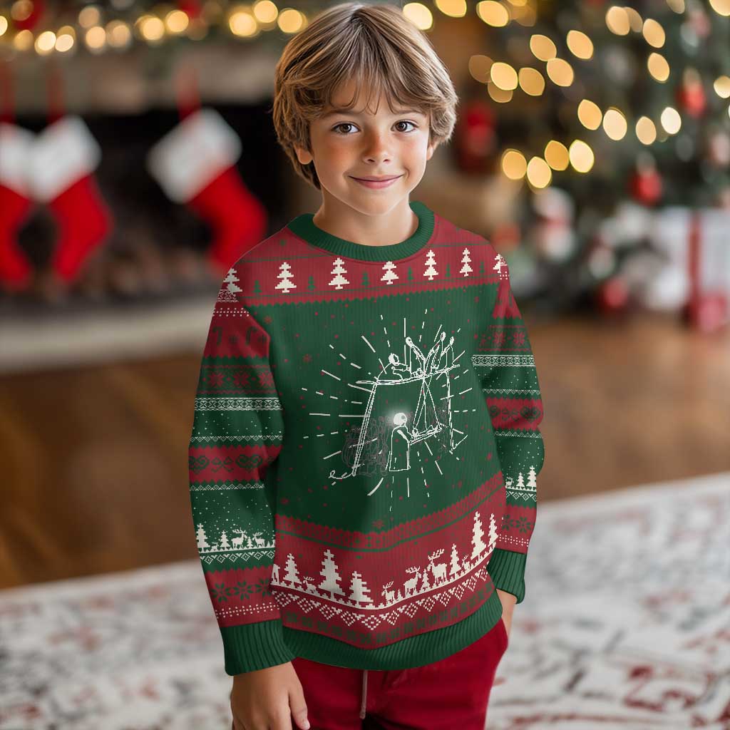 Paralyzed Man Christian Religious Jesus Healing Knit Sweatshirt TS11 Christmas Print Your Wear