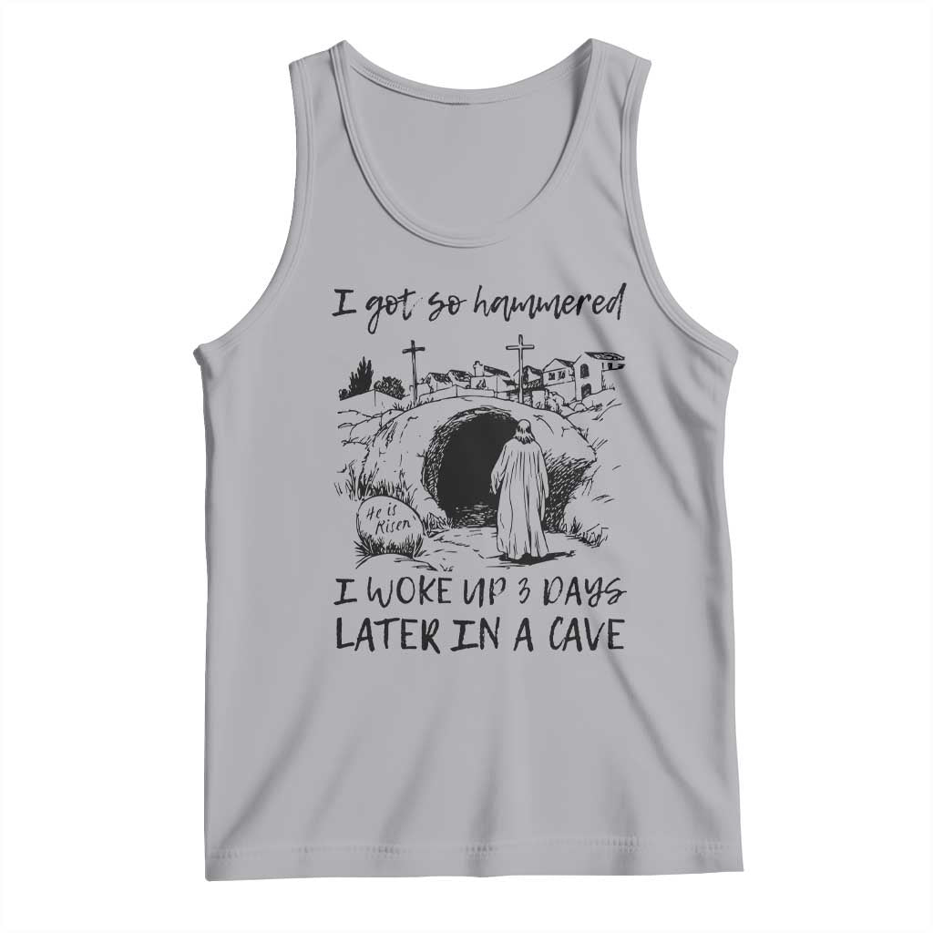 Funny I Got So Hammered I Woke Up 3 Days Later In A Cave Tank Top Christian Easter Day Religious TS11 Athletic Heather Print Your Wear