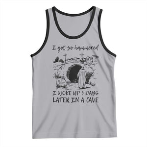 Funny I Got So Hammered I Woke Up 3 Days Later In A Cave Tank Top Christian Easter Day Religious TS11 Athletic Heather Black Print Your Wear