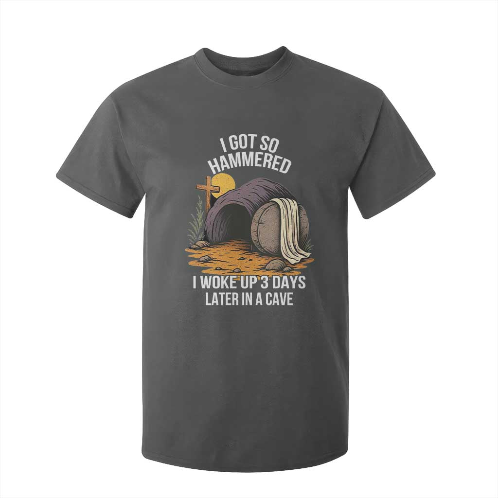 Christian Easter Day Religious Stone T Shirt For Kid I Got So Hammered I Woke Up 3 Days Later In A Cave TS11 Dark Heather Print Your Wear