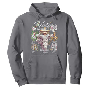 Religious Christian Easter Holy Week Christ Jesus Hoodie TS11 Charcoal Print Your Wear
