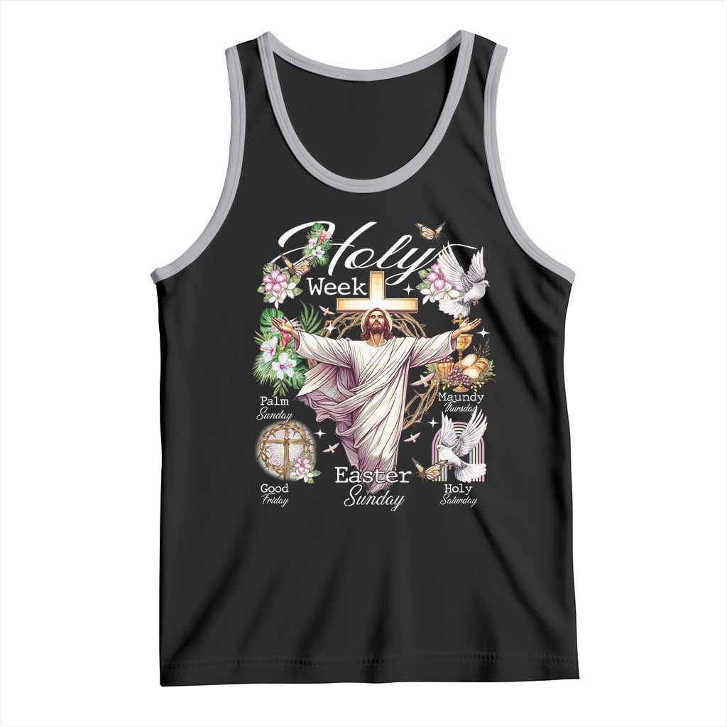 Religious Christian Easter Holy Week Christ Jesus Tank Top TS11 Black Athletic Heather Print Your Wear