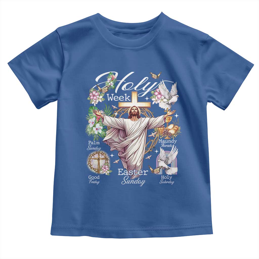 Religious Christian Easter Holy Week Christ Jesus Toddler T Shirt TS11 Royal Blue Print Your Wear