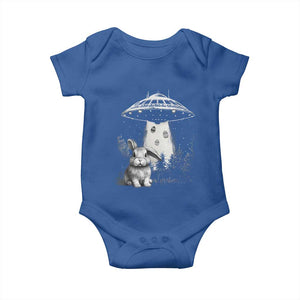 Funny Easter Day UFO Bunny Alien Eggs Baby Onesie TS11 Royal Blue Print Your Wear
