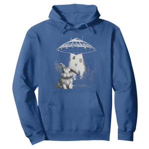 Funny Easter Day UFO Bunny Alien Eggs Hoodie TS11 Royal Blue Print Your Wear