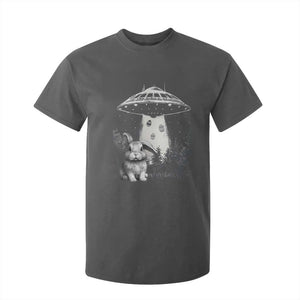 Funny Easter Day UFO Bunny Alien Eggs T Shirt For Kid TS11 Dark Heather Print Your Wear