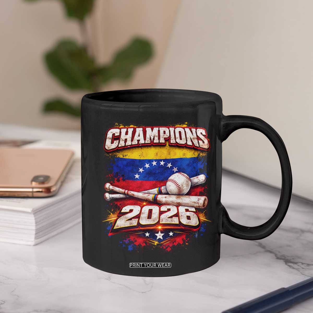 Venezuela Champions 2026 Baseball Lover Venezuelan Flag Coffee Mug TS11 Print Your Wear