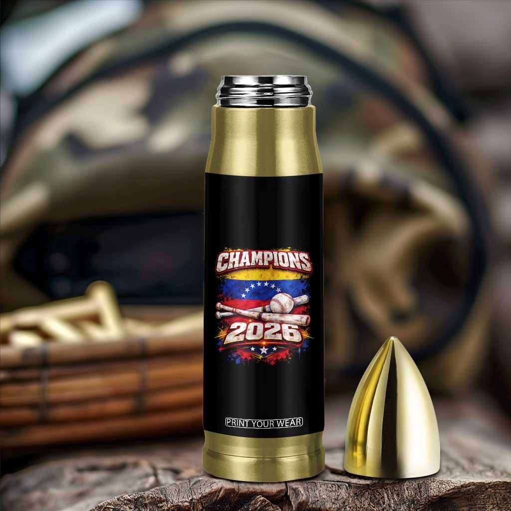 Venezuela Champions 2026 Baseball Lover Venezuelan Flag Bullet Tumbler TS11 Print Your Wear