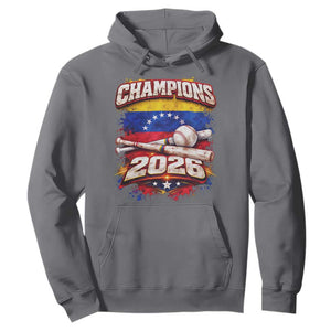 Venezuela Champions 2026 Baseball Lover Venezuelan Flag Hoodie TS11 Charcoal Print Your Wear