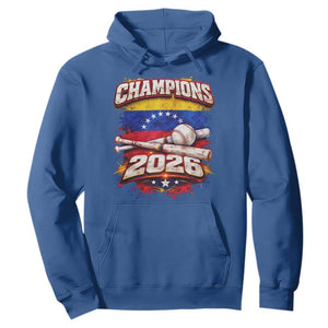 Venezuela Champions 2026 Baseball Lover Venezuelan Flag Hoodie TS11 Royal Blue Print Your Wear