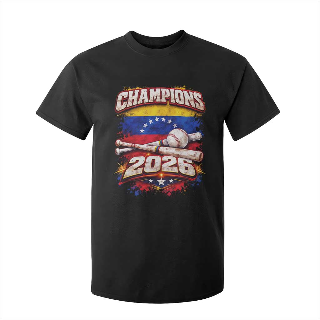 Venezuela Champions 2026 Baseball Lover Venezuelan Flag T Shirt For Kid TS11 Black Print Your Wear