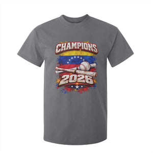 Venezuela Champions 2026 Baseball Lover Venezuelan Flag T Shirt For Kid TS11 Charcoal Print Your Wear