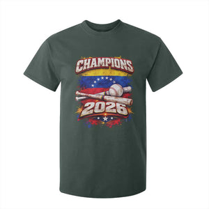 Venezuela Champions 2026 Baseball Lover Venezuelan Flag T Shirt For Kid TS11 Dark Forest Green Print Your Wear