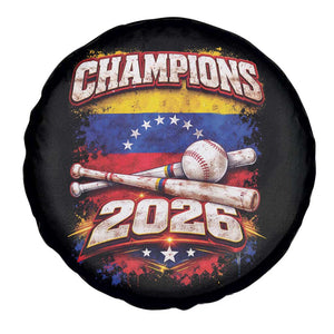 Venezuela Champions 2026 Baseball Lover Venezuelan Flag Spare Tire Cover TS11 Print Your Wear