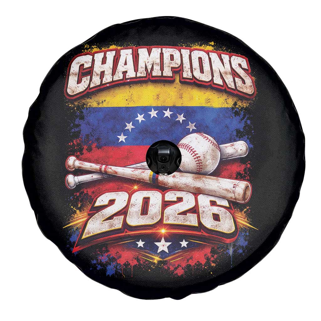 Venezuela Champions 2026 Baseball Lover Venezuelan Flag Spare Tire Cover TS11 Print Your Wear