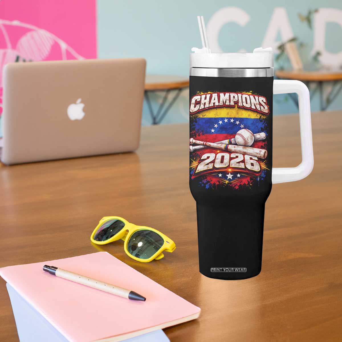 Venezuela Champions 2026 Baseball Lover Venezuelan Flag Tumbler With Handle TS11 Print Your Wear