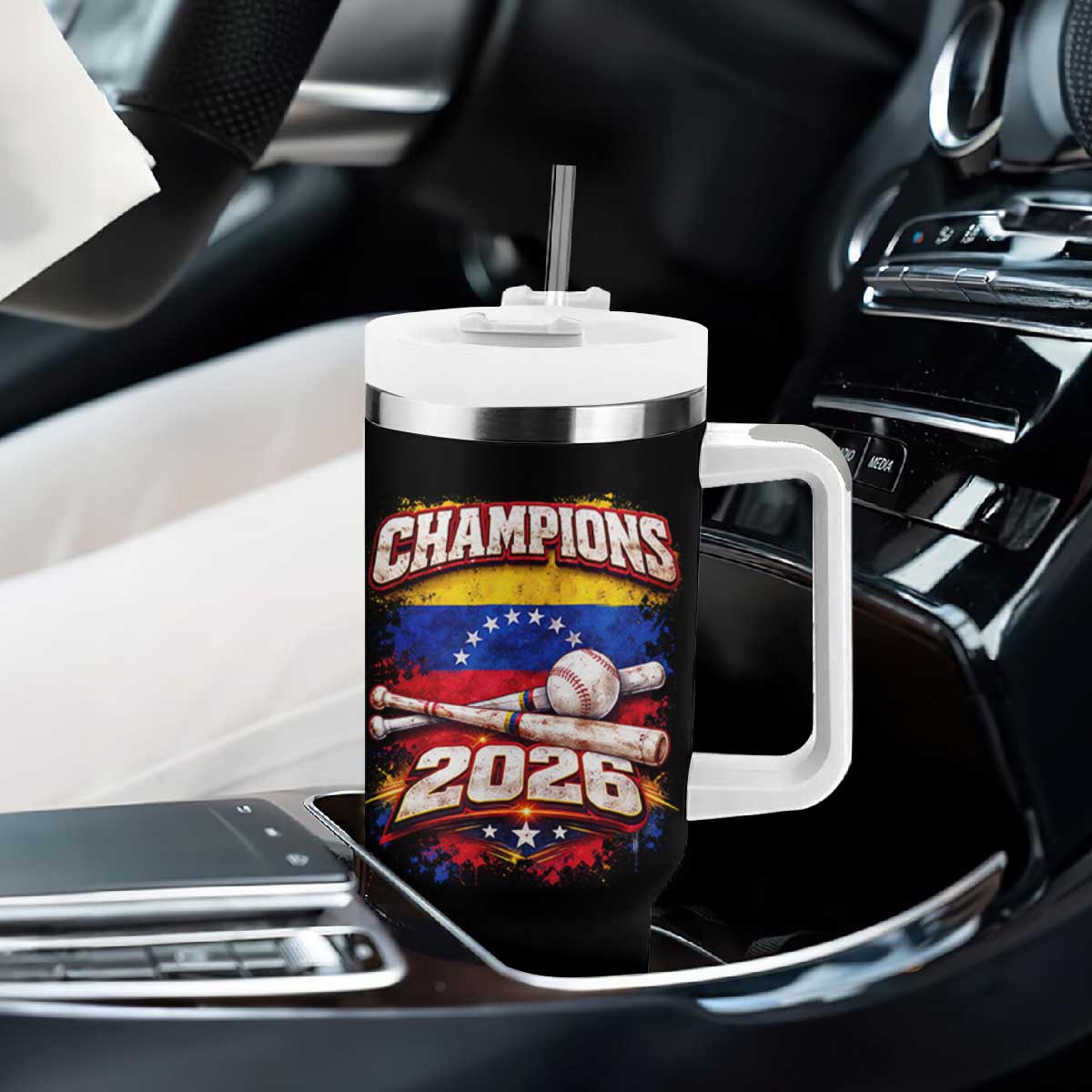 Venezuela Champions 2026 Baseball Lover Venezuelan Flag Tumbler With Handle TS11 Print Your Wear