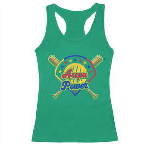 Arepa Power Venezuela Baseball Lover Racerback Tank Top Venezuelan Pride TS11 Irish Green Print Your Wear