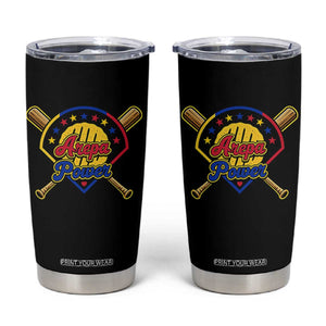 Arepa Power Venezuela Baseball Lover Tumbler Cup Venezuelan Pride TS11 Black Print Your Wear