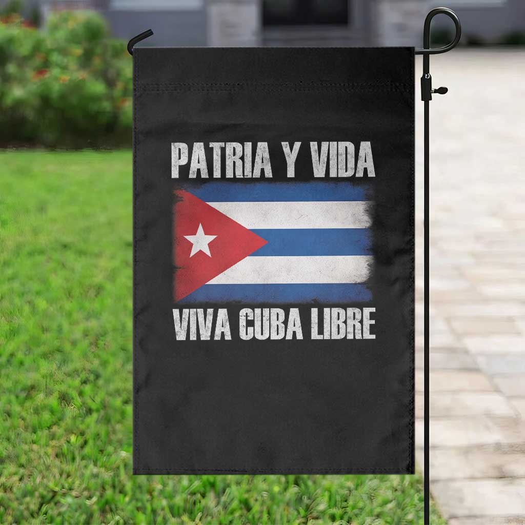 Patria y Vida Cuba Libre Garden Flag Freedom Patriotic Cuban Flag TS11 Print Your Wear