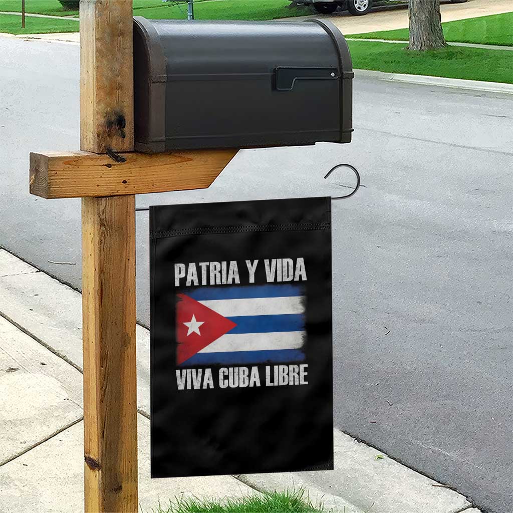 Patria y Vida Cuba Libre Garden Flag Freedom Patriotic Cuban Flag TS11 Print Your Wear
