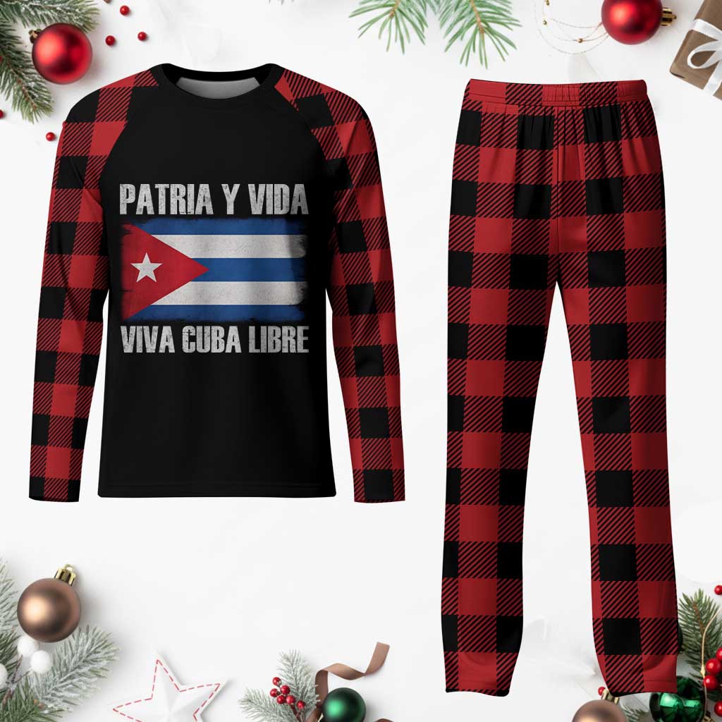 Patria y Vida Cuba Libre Plaid Pajama Set Freedom Patriotic Cuban Flag TS11 Buffalo Plaid Print Your Wear