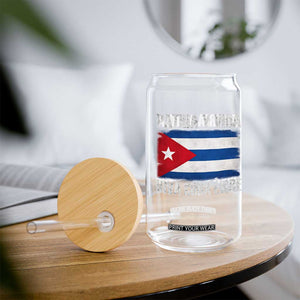 Patria y Vida Cuba Libre Glass Can Freedom Patriotic Cuban Flag TS11 Print Your Wear