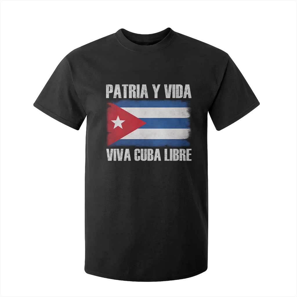 Patria y Vida Cuba Libre T Shirt For Kid Freedom Patriotic Cuban Flag TS11 Black Print Your Wear