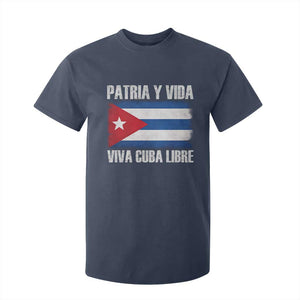 Patria y Vida Cuba Libre T Shirt For Kid Freedom Patriotic Cuban Flag TS11 Navy Print Your Wear