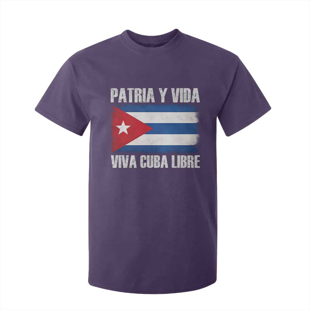 Patria y Vida Cuba Libre T Shirt For Kid Freedom Patriotic Cuban Flag TS11 Purple Print Your Wear