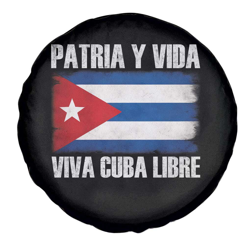 Patria y Vida Cuba Libre Spare Tire Cover Freedom Patriotic Cuban Flag TS11 Print Your Wear