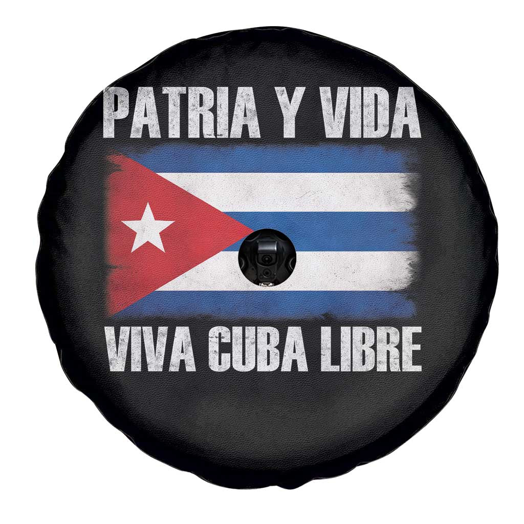 Patria y Vida Cuba Libre Spare Tire Cover Freedom Patriotic Cuban Flag TS11 Print Your Wear