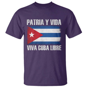 Patria y Vida Cuba Libre T Shirt Freedom Patriotic Cuban Flag TS11 Purple Print Your Wear