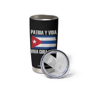 Patria y Vida Cuba Libre Tumbler Cup Freedom Patriotic Cuban Flag TS11 Print Your Wear