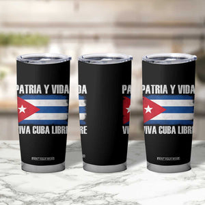 Patria y Vida Cuba Libre Tumbler Cup Freedom Patriotic Cuban Flag TS11 Print Your Wear