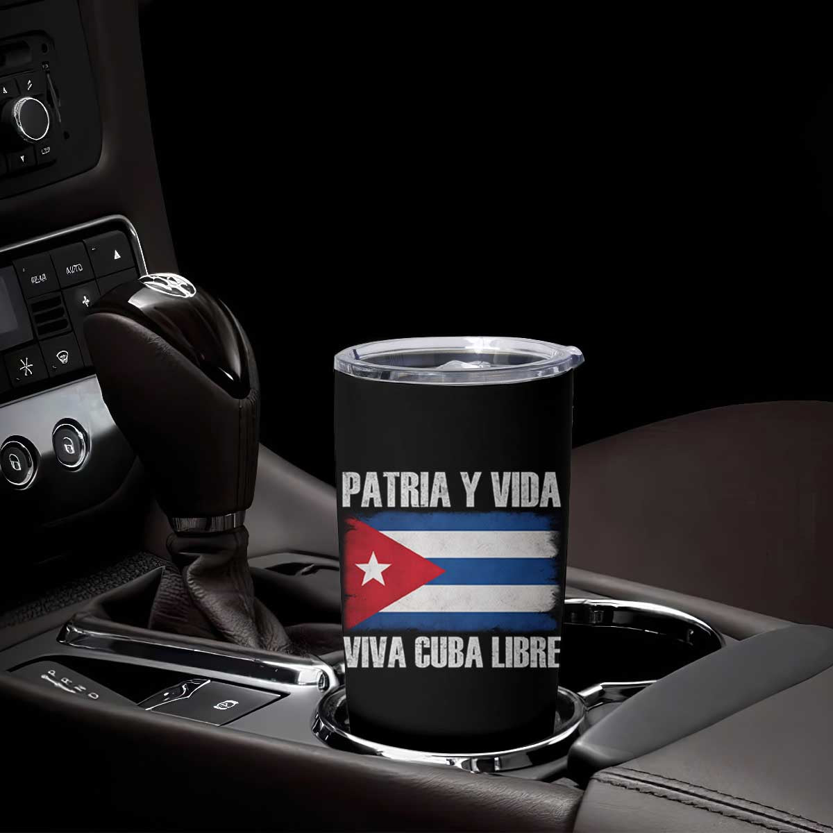 Patria y Vida Cuba Libre Tumbler Cup Freedom Patriotic Cuban Flag TS11 Print Your Wear