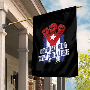 Patria y Vida Cuba Libre Garden Flag Cuba Flag Fist Freedom Movement TS11 Print Your Wear