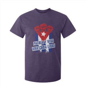 Patria y Vida Cuba Libre T Shirt For Kid Cuba Flag Fist Freedom Movement TS11 Purple Print Your Wear