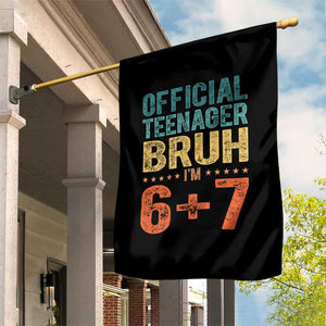 13th Birthday 67 Meme Garden Flag Official Teenager Bruh I Am Six Seven Retro 13 Years Old TS11 Print Your Wear