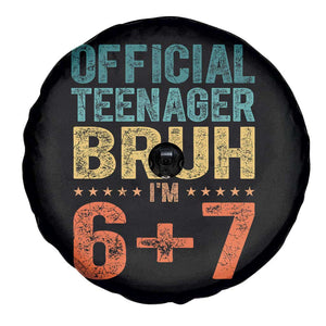 13th Birthday 67 Meme Spare Tire Cover Official Teenager Bruh I Am Six Seven Retro 13 Years Old TS11 Print Your Wear