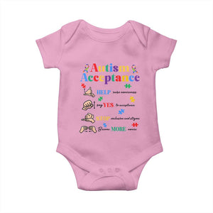 Autism Awareness Acceptance Hand Sign Language SPED Teacher Baby Onesie TS11 Light Pink Print Your Wear
