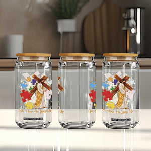 Autism Awareness Jesus Glass Can Oh How He Loves Us Christian Bible Verse TS11 Print Your Wear