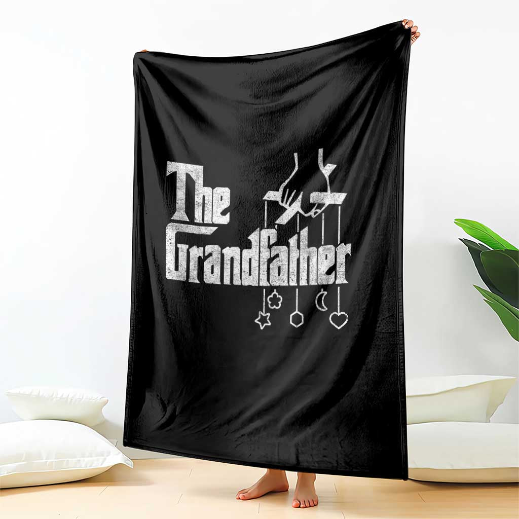 The Grandfather Throw Blanket Funny Grandpa Italian Mafia Style Father's Day