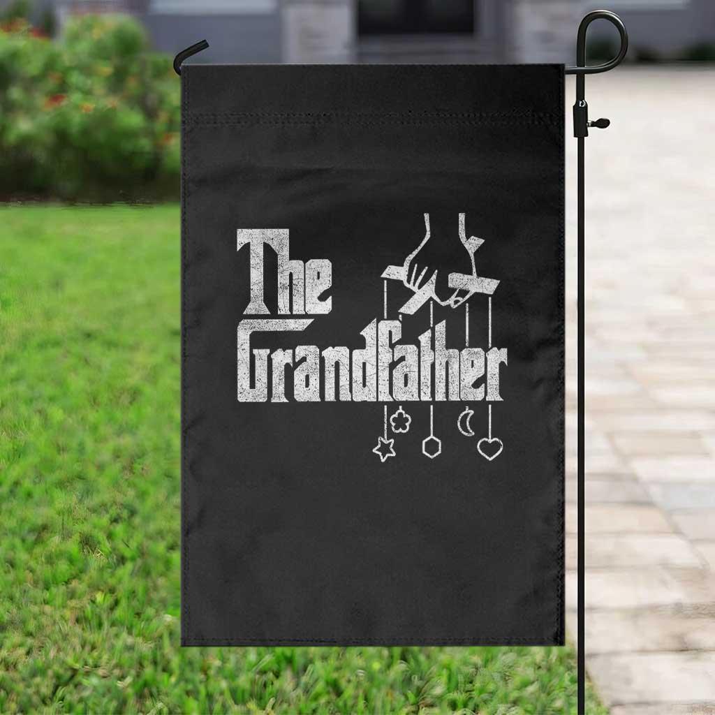 The Grandfather Garden Flag Funny Grandpa Italian Mafia Style Father's Day