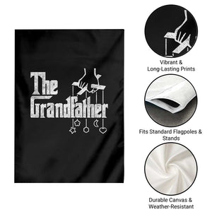 The Grandfather Garden Flag Funny Grandpa Italian Mafia Style Father's Day