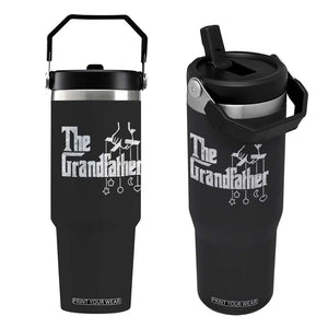 The Grandfather Flip Straw Tumbler Funny Grandpa Italian Mafia Style Father's Day
