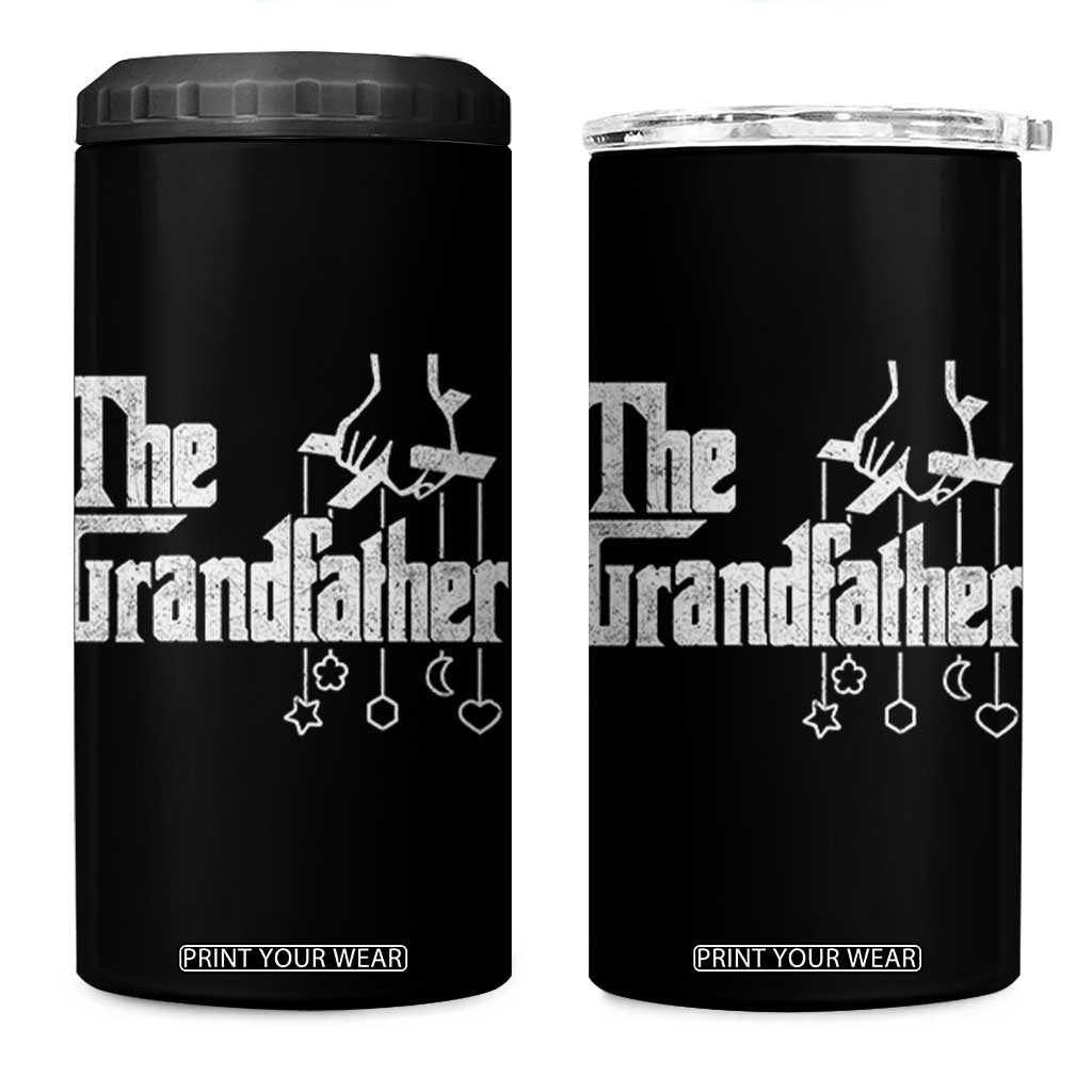 The Grandfather 4 in 1 Can Cooler Tumbler Funny Grandpa Italian Mafia Style Father's Day