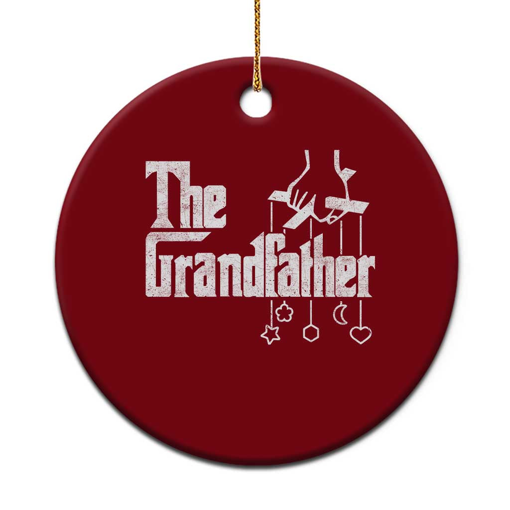 The Grandfather Ceramic Ornament Funny Grandpa Italian Mafia Style Father's Day TS11 1pc Red Print Your Wear