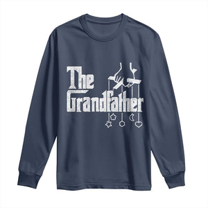 The Grandfather Long Sleeve Shirt Funny Grandpa Italian Mafia Style Father's Day